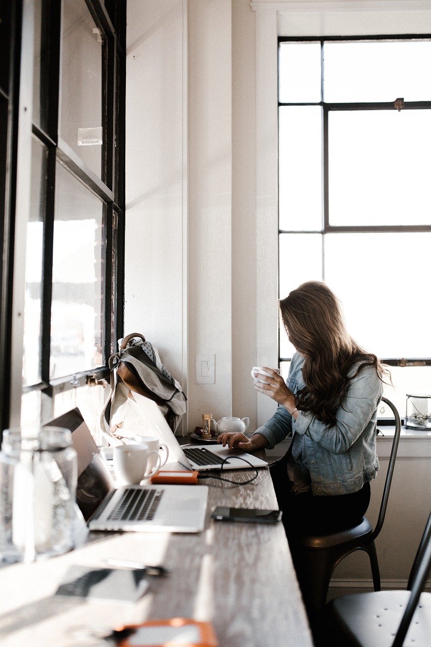 PBG, Woman, Computer, Work, Office